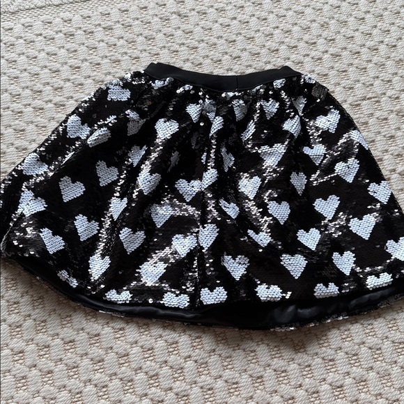 Lola and The Boys Girls Sequin Heart Skirt - Picture 3 of 3
